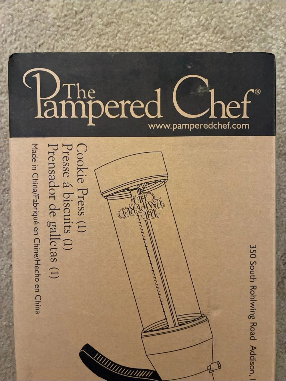 The Pampered Chef previously owned